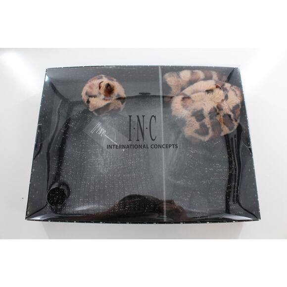 INC International Concepts Faux Fur Beanie Hat & Gloves Gift Set #GS001 - Picture 2 of 3